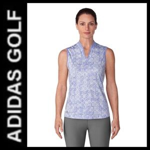 Adidas Golf Sleeveless Printed Polo